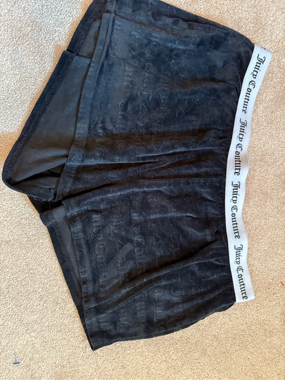 Juicy Couture Black and Pink Sleepwear Shorts